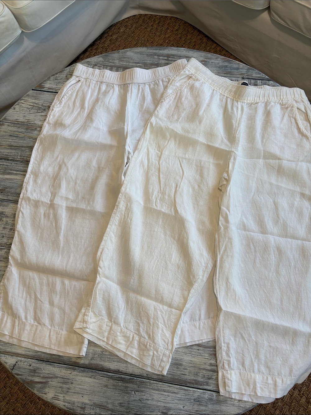 Tahari 100% linen pants, bundle of 2, both size XL